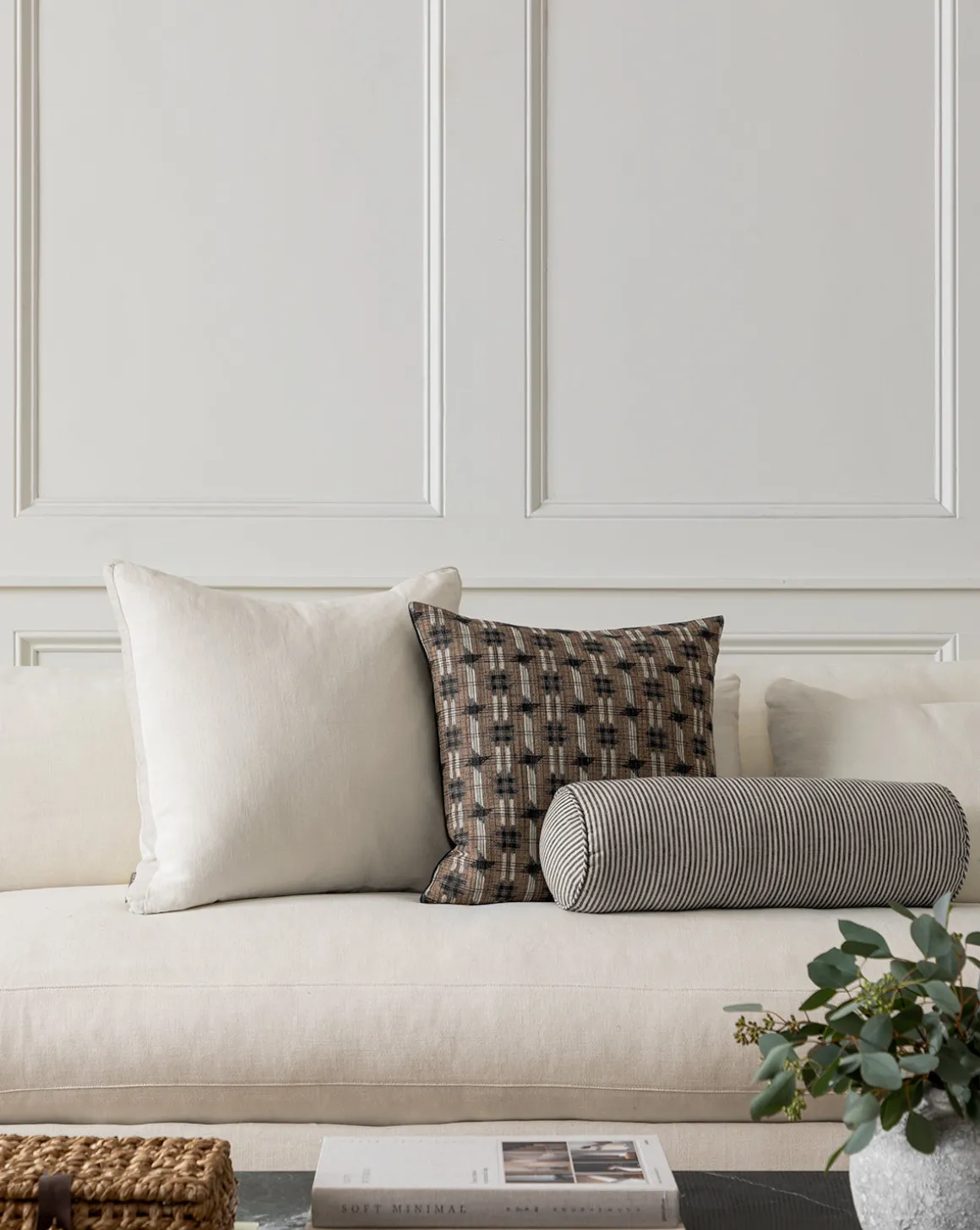 Pinstripe Bolster Pillow