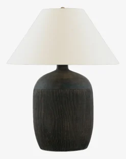 Portis Combed Round Table Lamp