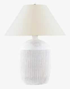 Portis Combed Round Table Lamp