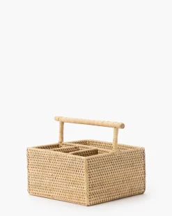 Rattan Utensil Caddy