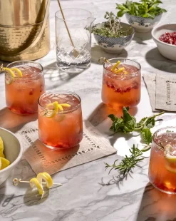 Ribbed Short Drinking Glasses (Set of 4)