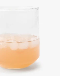 Ribbed Short Drinking Glasses (Set of 4)