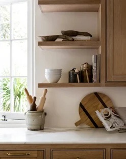 Round Oak Bread Board