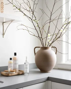 Rounded Dual Handled Vase