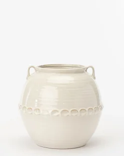 Rounded White Vase