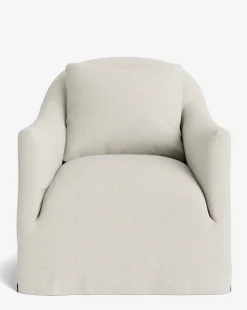 Trudeaux Slipcover Swivel Chair
