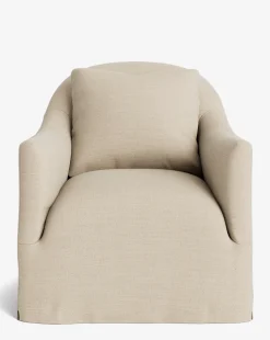 Trudeaux Slipcover Swivel Chair