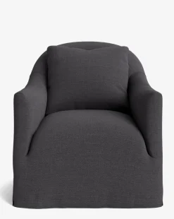 Trudeaux Slipcover Swivel Chair