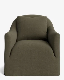 Trudeaux Slipcover Swivel Chair