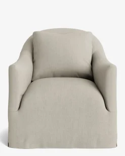 Trudeaux Slipcover Swivel Chair