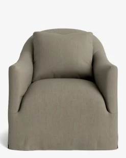 Trudeaux Slipcover Swivel Chair
