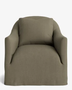 Trudeaux Slipcover Swivel Chair