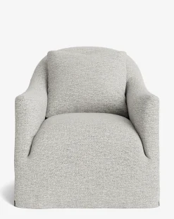 Trudeaux Slipcover Swivel Chair