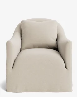 Trudeaux Slipcover Swivel Chair