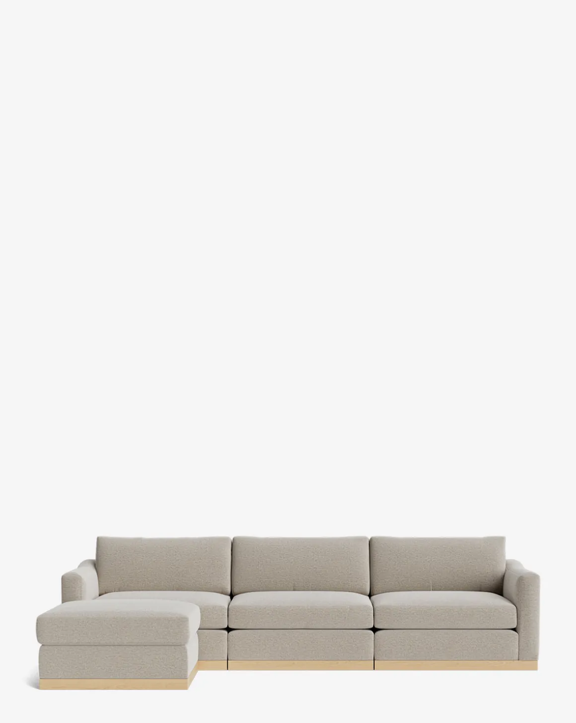 Vernon Modular Sofa with Ottoman 121"