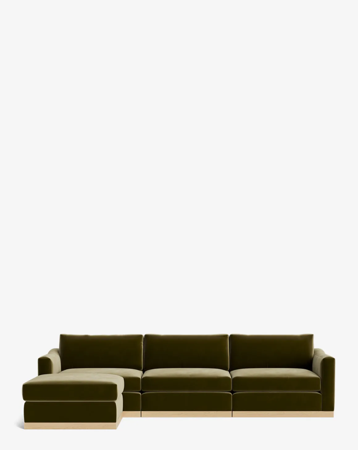 Vernon Modular Sofa with Ottoman 121"