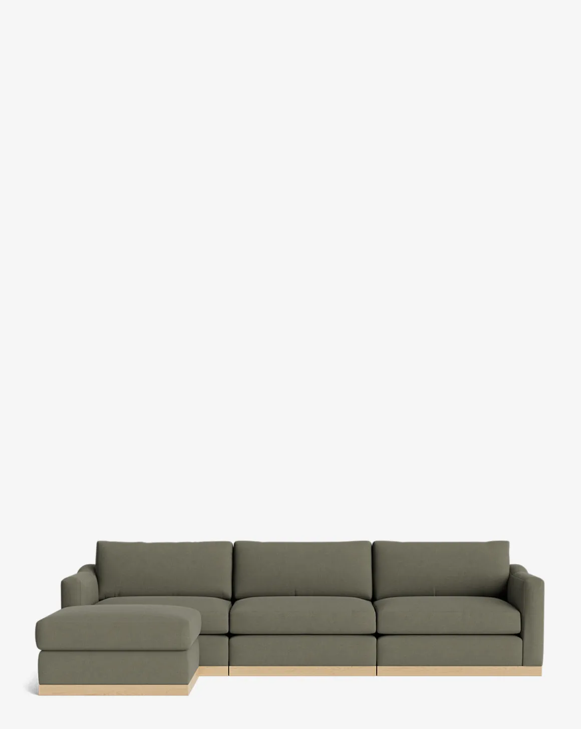 Vernon Modular Sofa with Ottoman 121"
