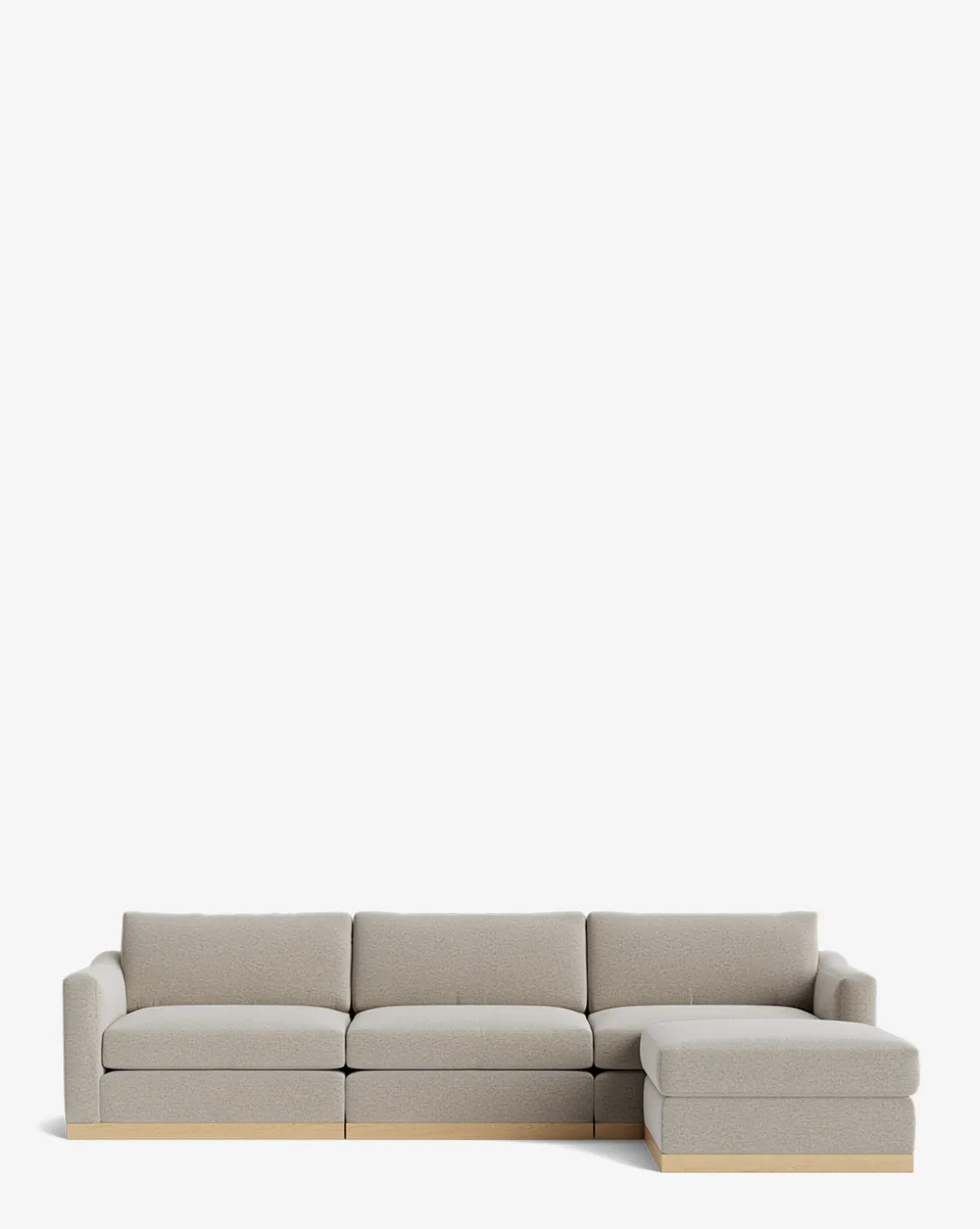 Vernon Modular Sofa with Ottoman 121"