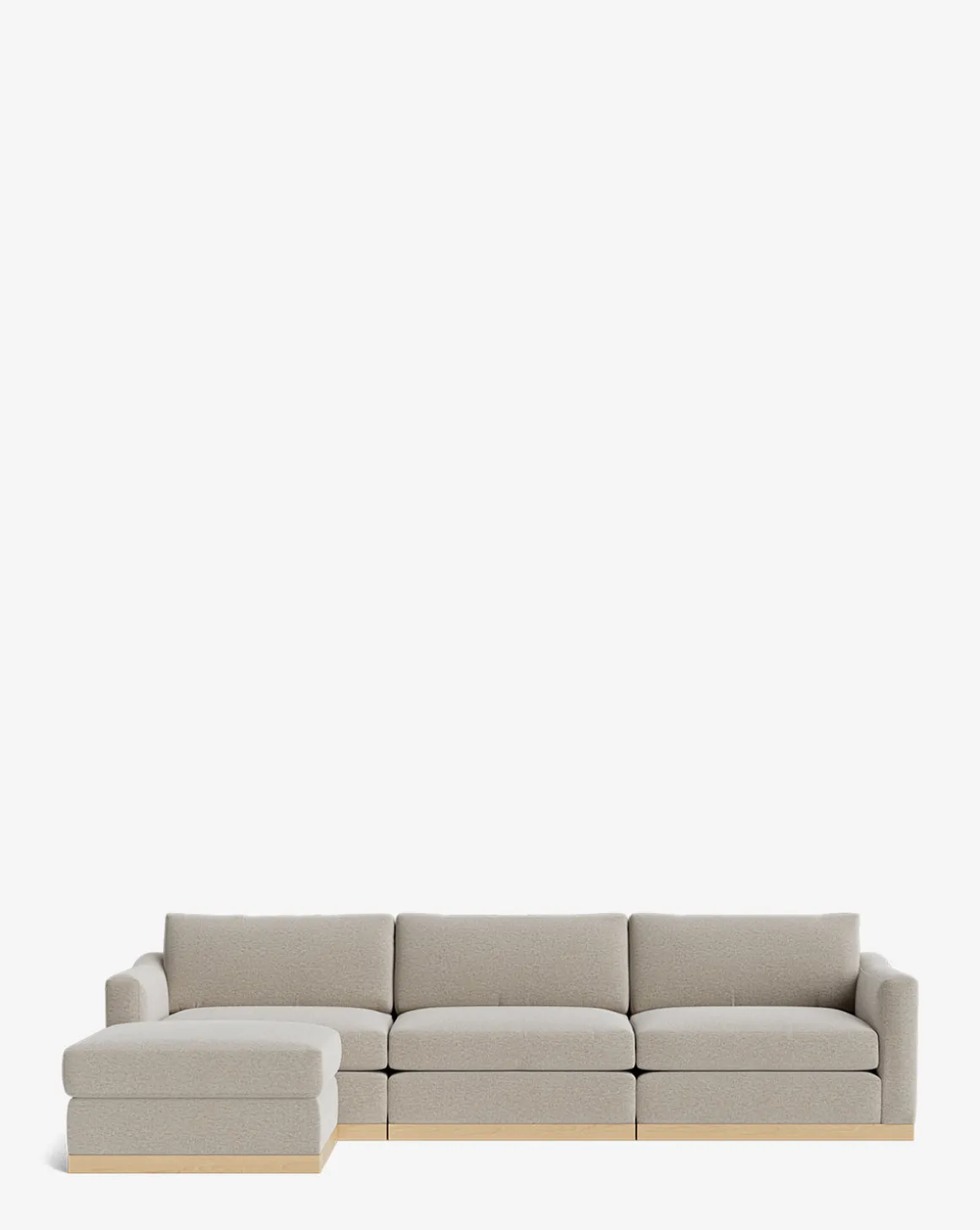 Vernon Modular Sofa with Ottoman 121"