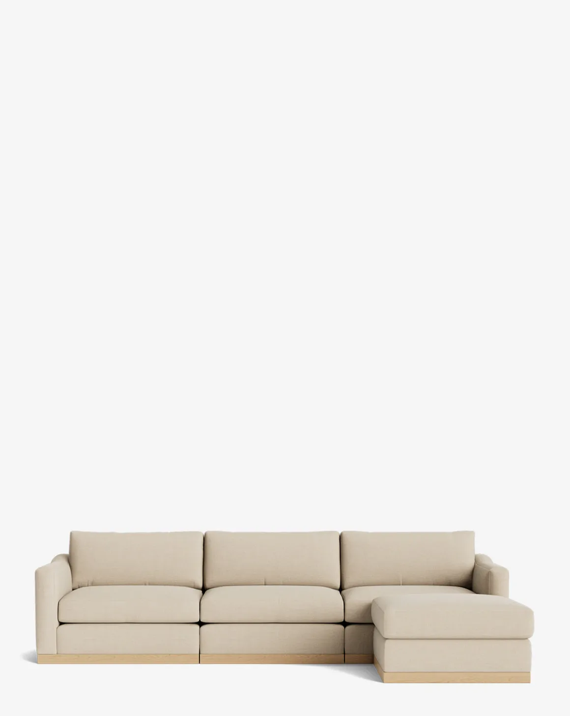 Vernon Modular Sofa with Ottoman 121"