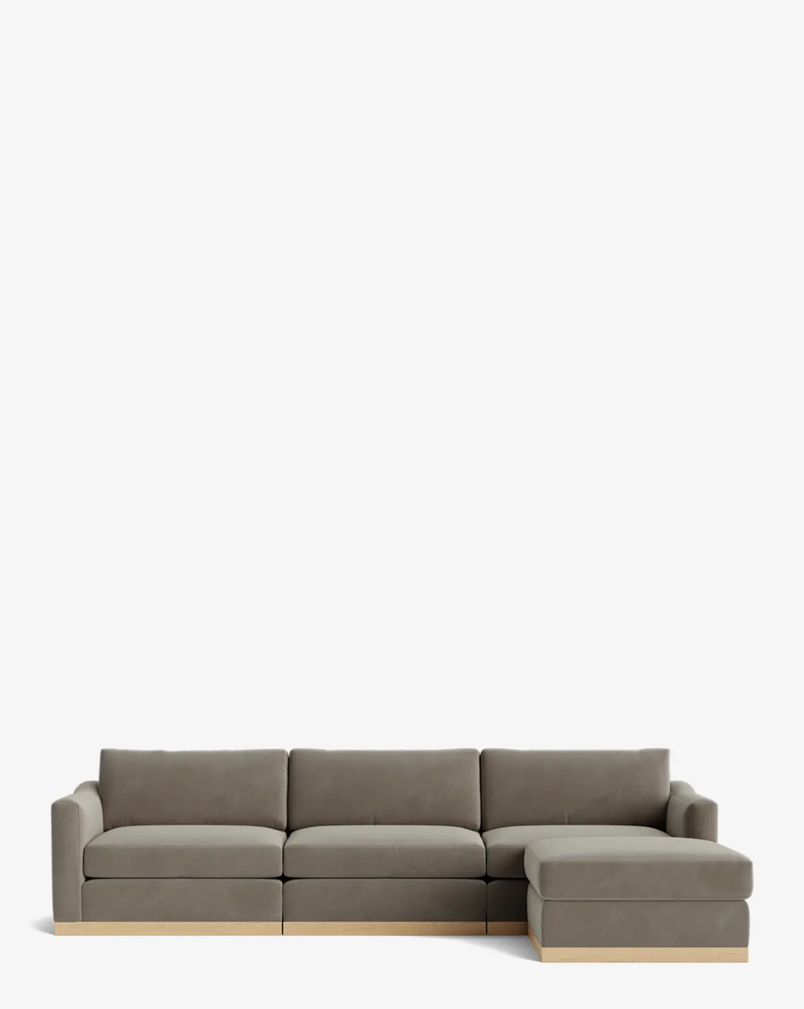 Vernon Modular Sofa with Ottoman 121"