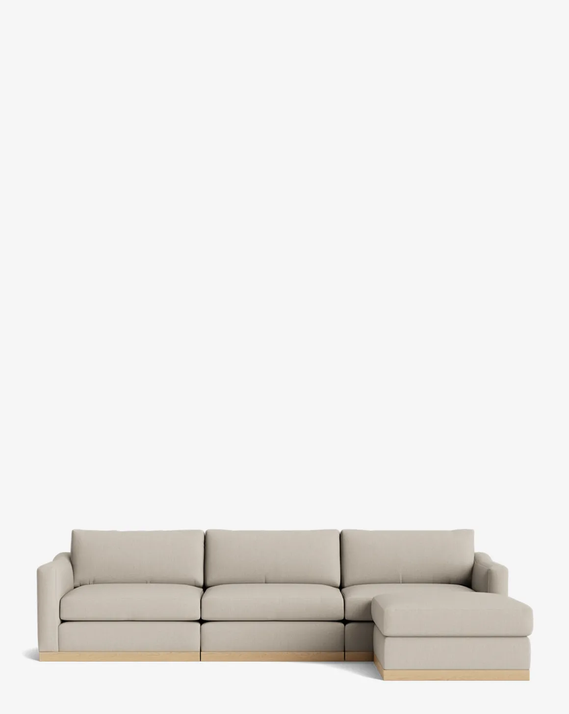 Vernon Modular Sofa with Ottoman 121"