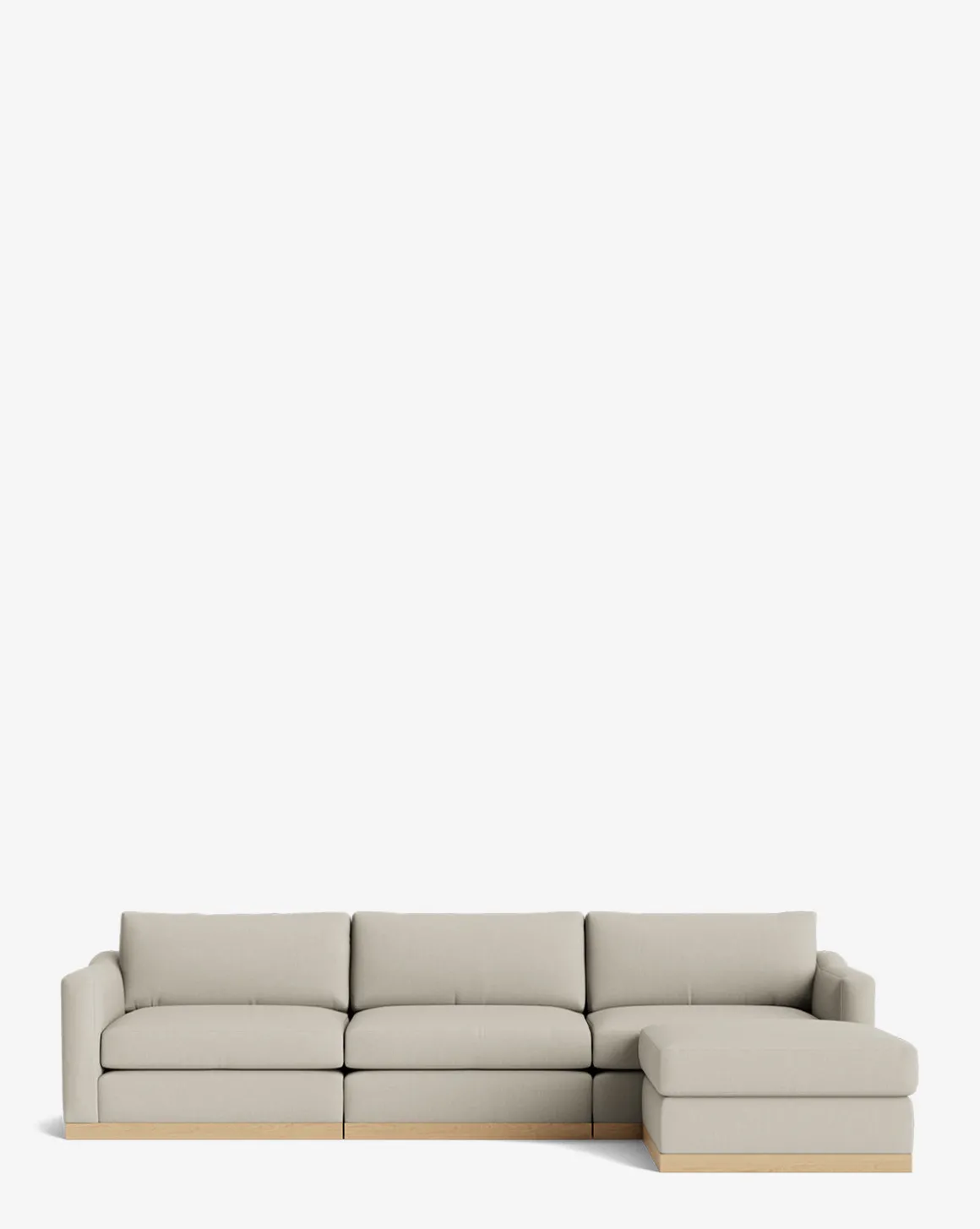 Vernon Modular Sofa with Ottoman 121"