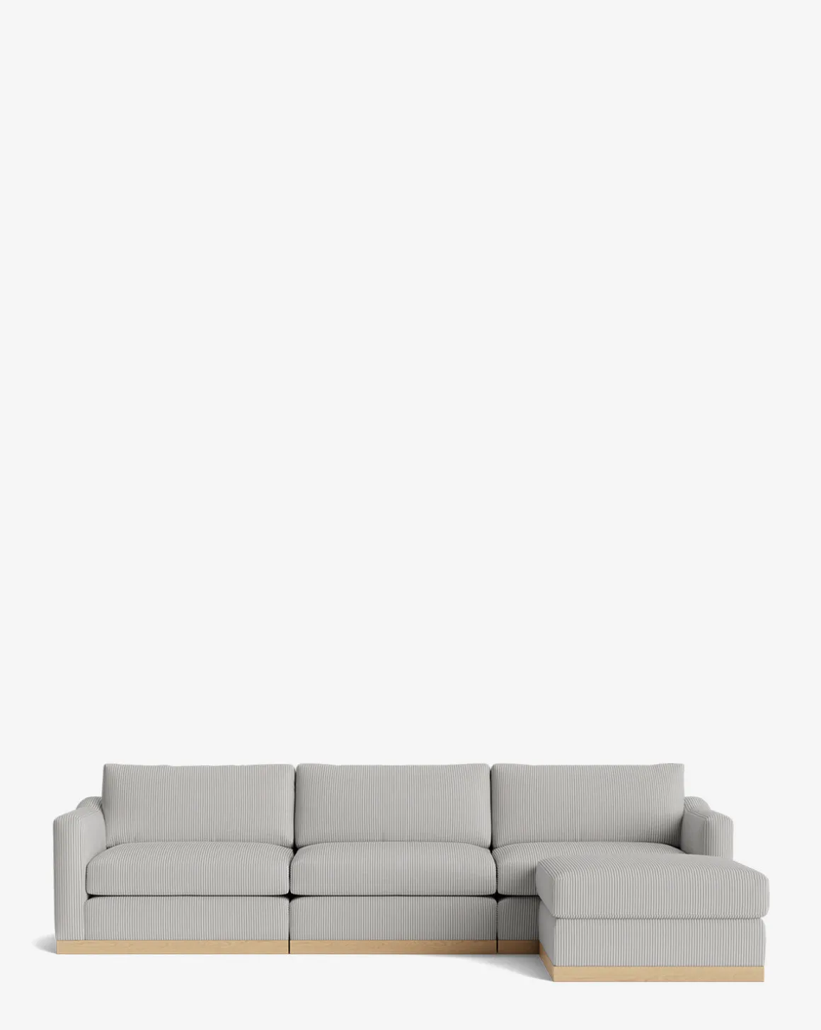 Vernon Modular Sofa with Ottoman 121"
