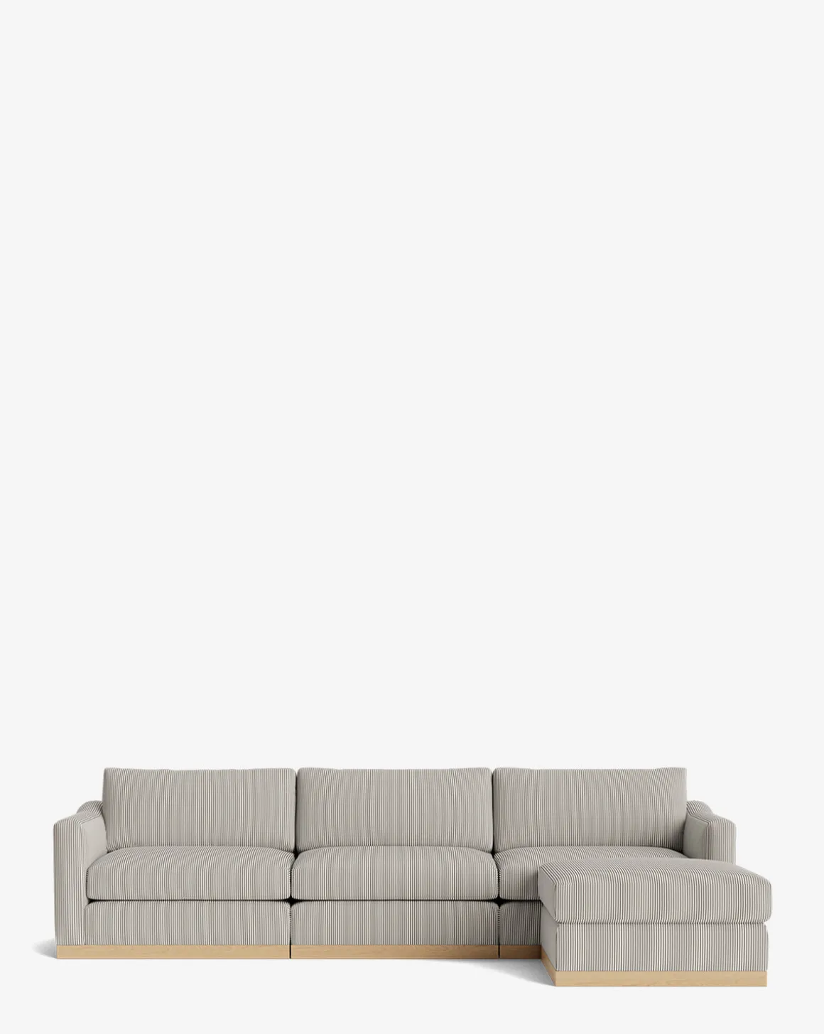 Vernon Modular Sofa with Ottoman 121"