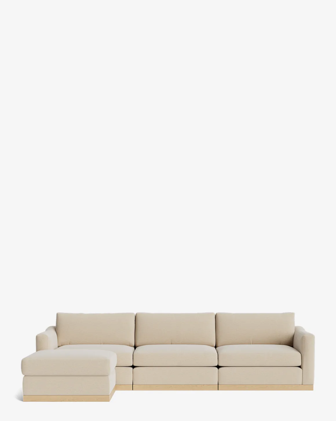 Vernon Modular Sofa with Ottoman 121"