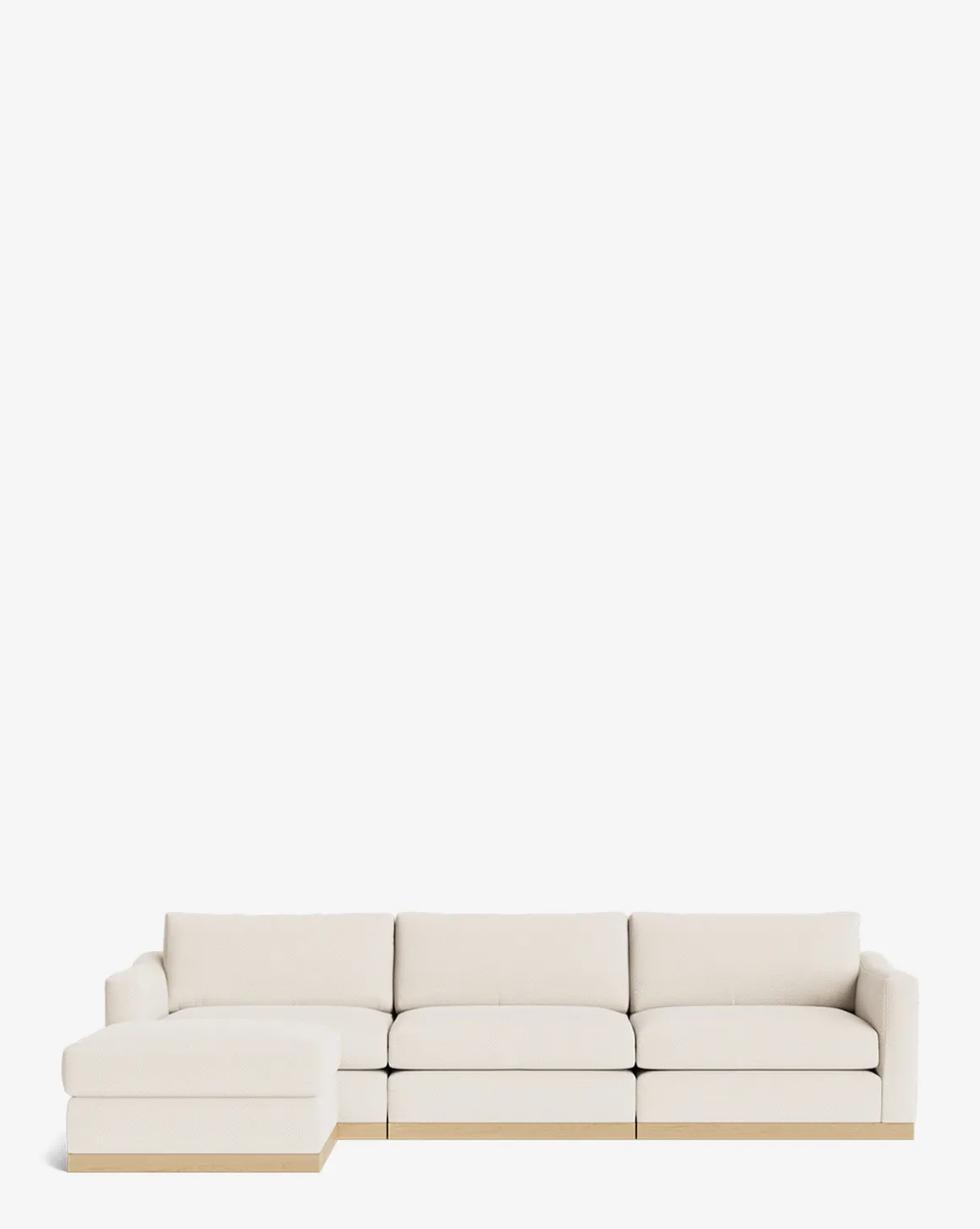 Vernon Modular Sofa with Ottoman 121"
