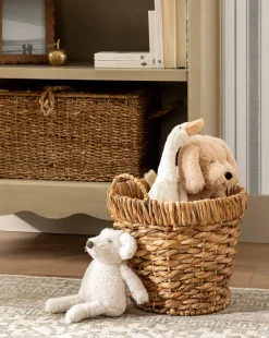 Water Hyacinth Baskets with Handles (Set of 2)