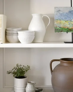 White Ceramic Pitcher